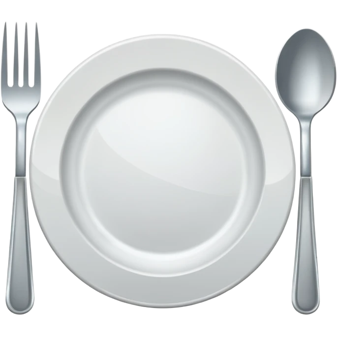 fork, plate and knife icon emoji