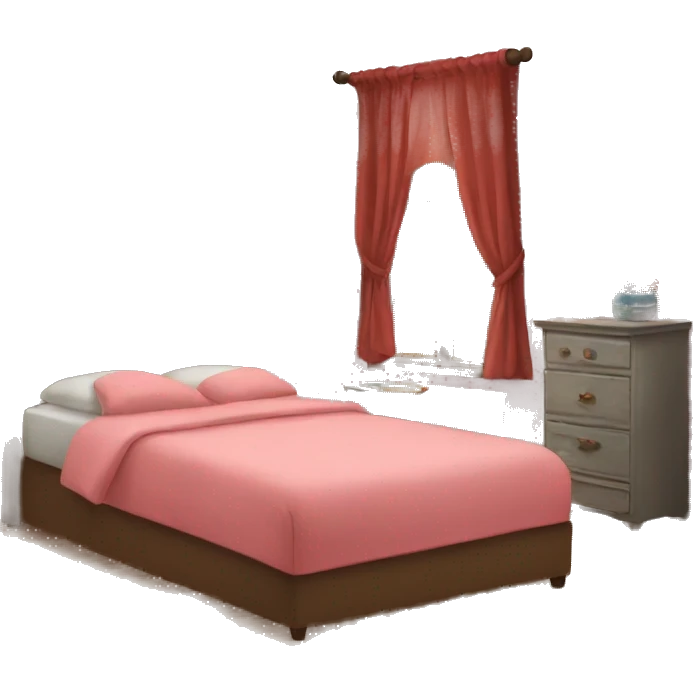 A bedroom emoji