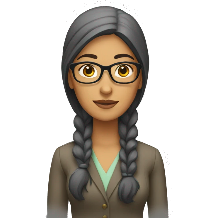 tall pakistani woman with glasses emoji