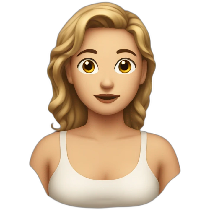 big, round, soft human female chest sideways,not covered emoji