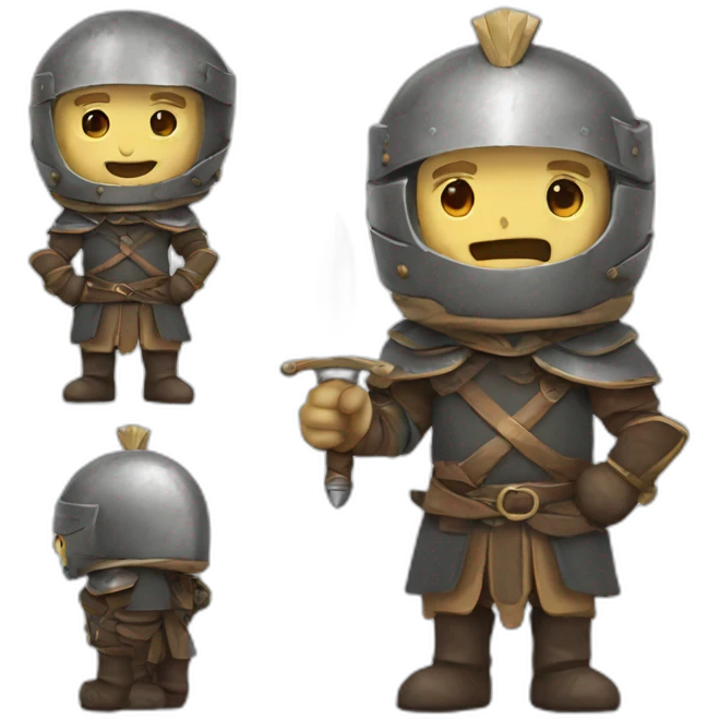 A old knight Clapp your hands emoji
