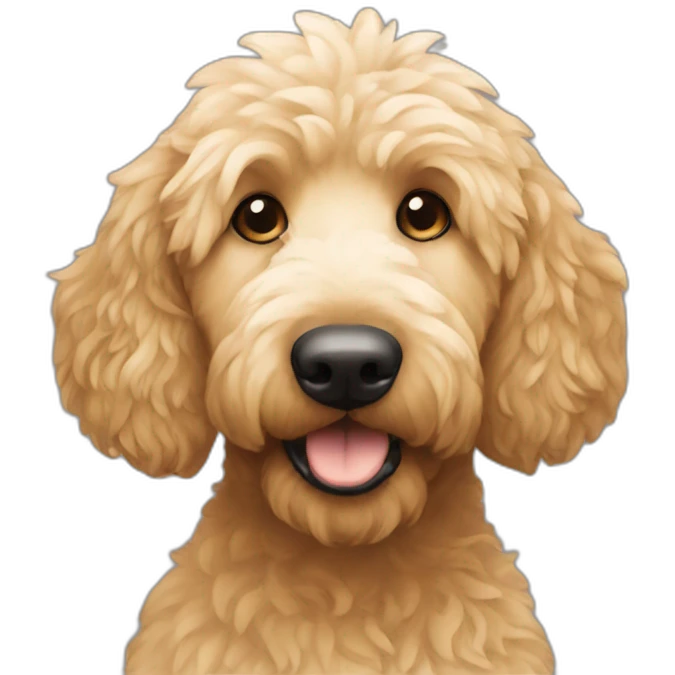 simple golden doodle emoji