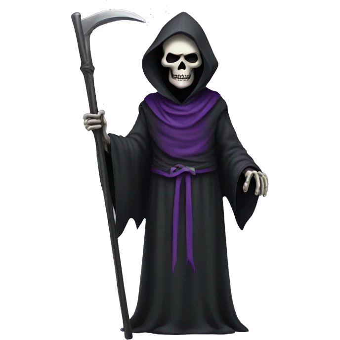 Grim reaper purple emoji