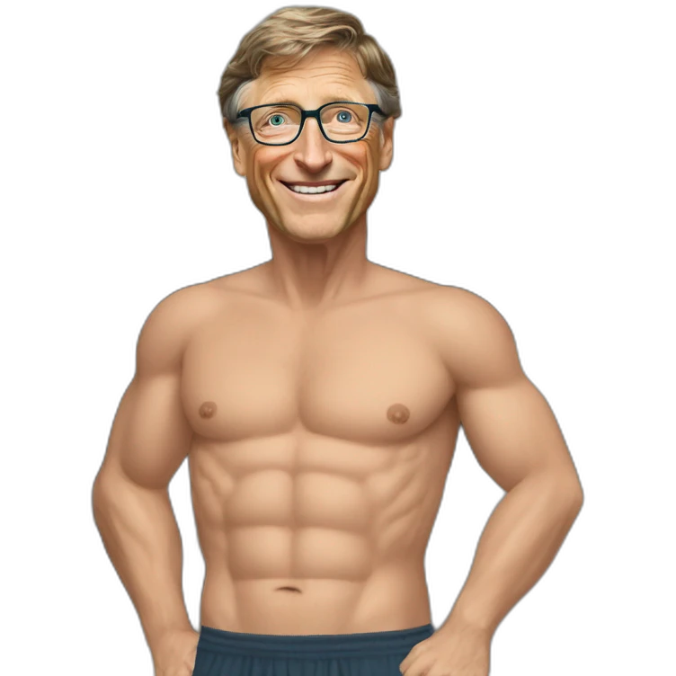 bill gates shirtless emoji