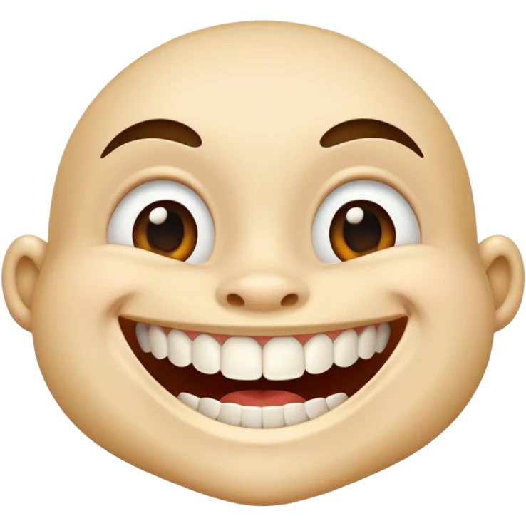 Mischievous grin emoji