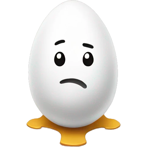 Egg being rendered emoji