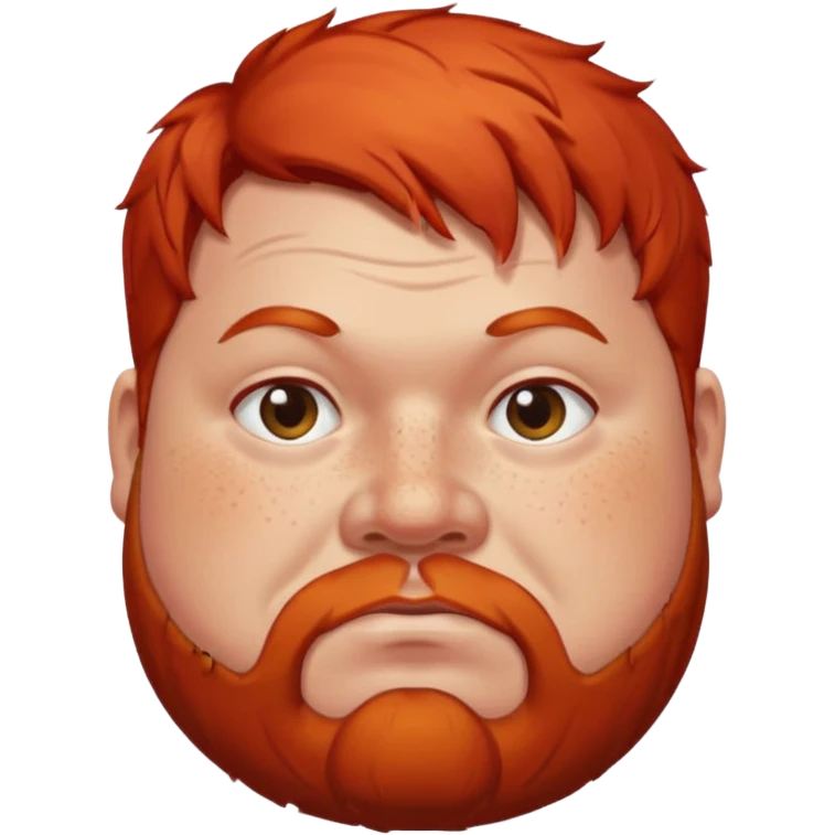 fat man with red hair emoji