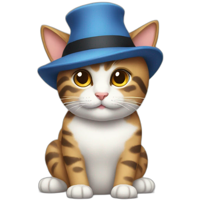 Cats with a little hat emoji