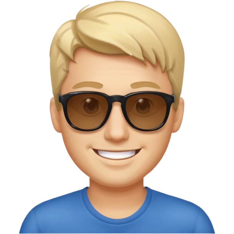 Guy with a sunglass emoji