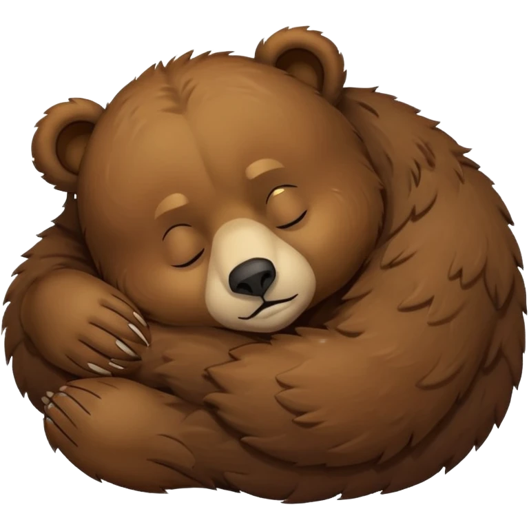 Bear asleep emoji