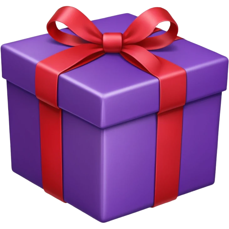 purple giftbox emoji