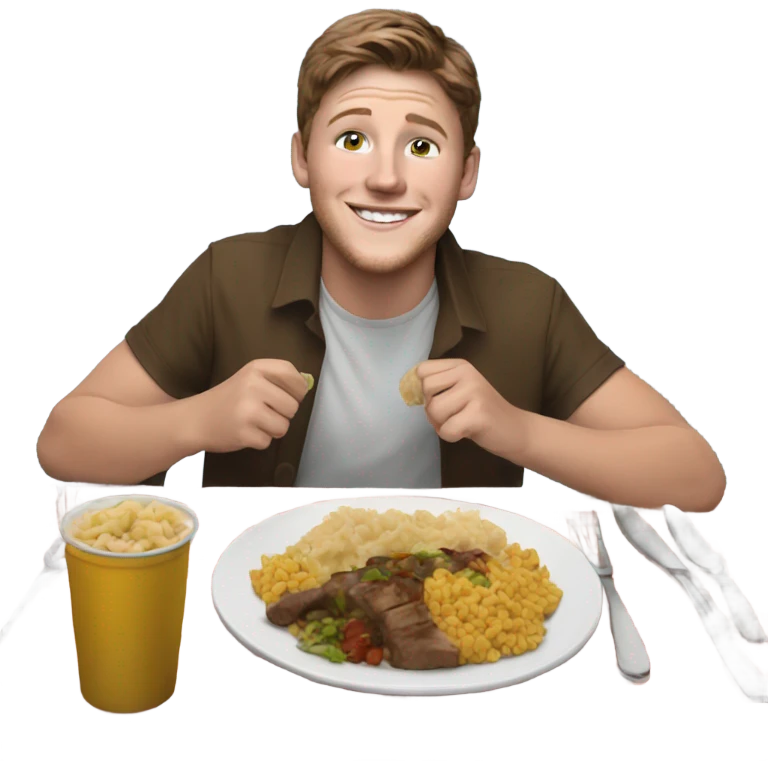 Josh Allen eating emoji