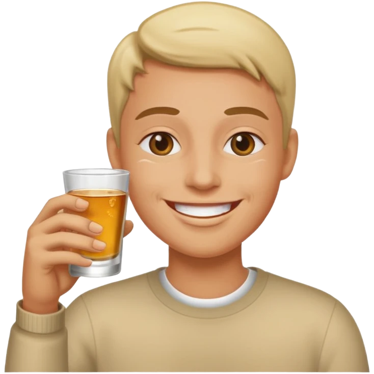 Drinking shots emoji