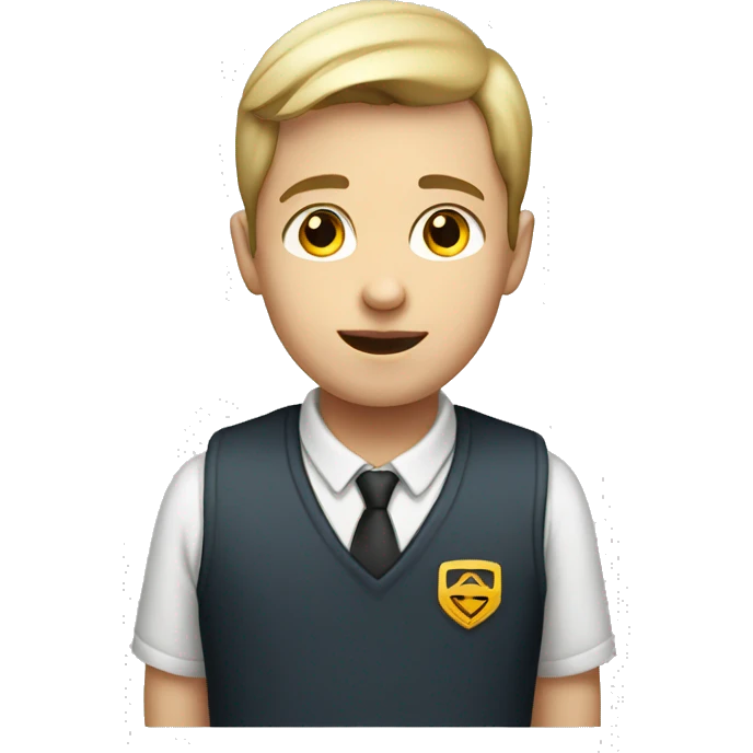 white schoolboy humanitarian emoji