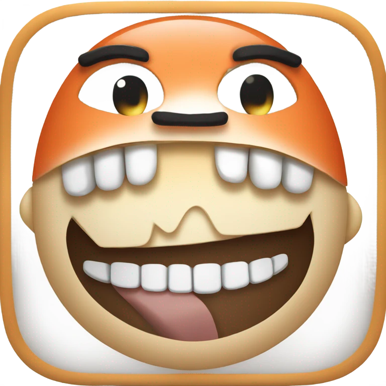 Sushi with teeth emoji