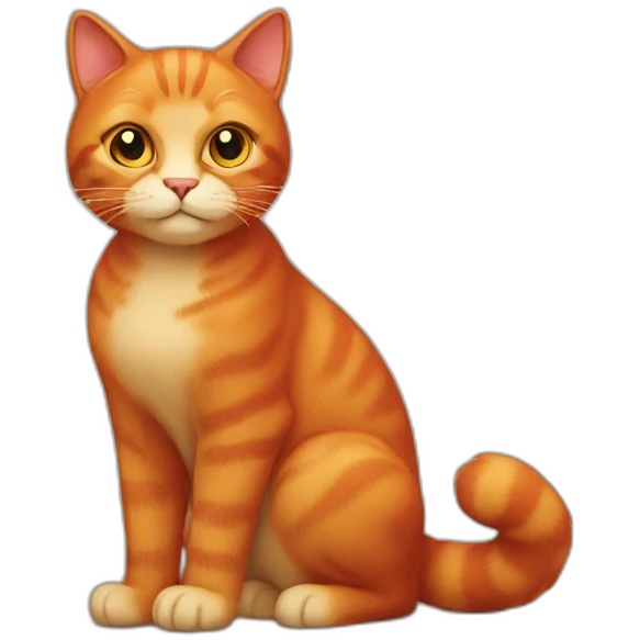 Red cat emoji