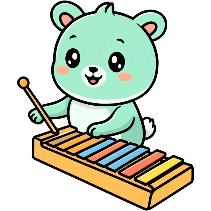thai xylophone, traditional musical instrument emoji