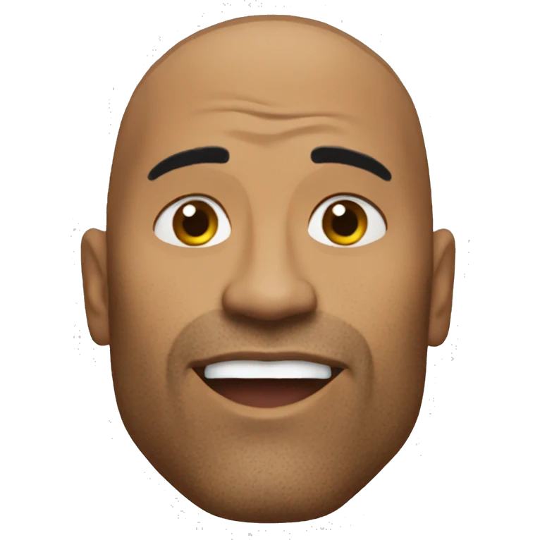 the rock smack emoji
