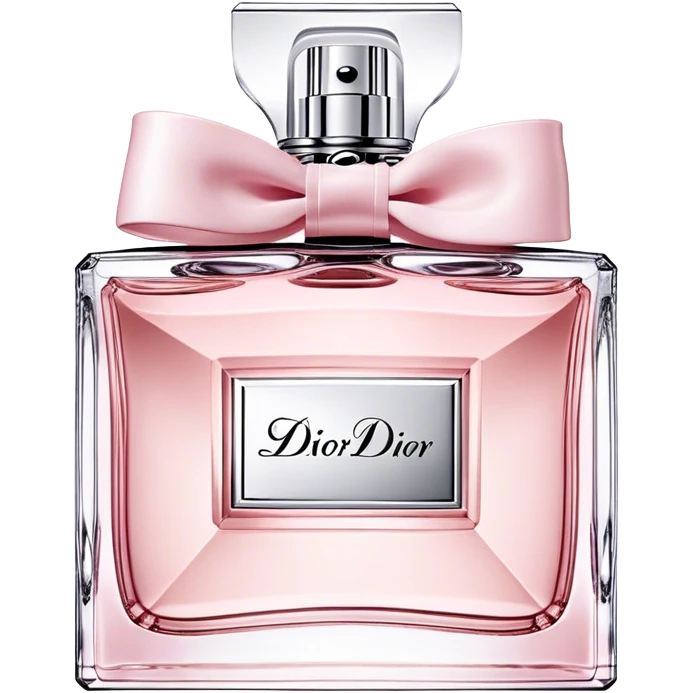 Dior miss dior eau de parfum, bow bottle, light pink emoji