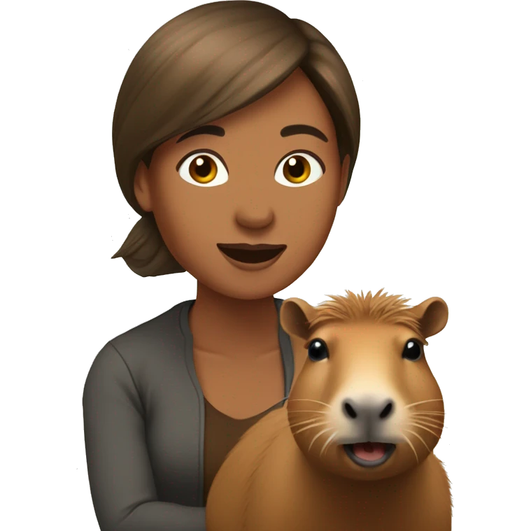woman riding capybara emoji