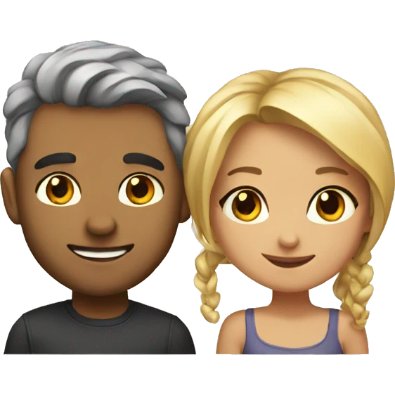 Cute couple emoji