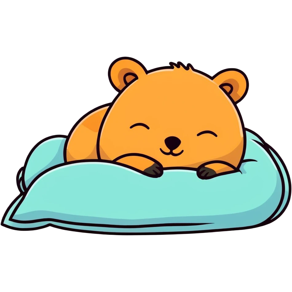 quokka sleeping emoji
