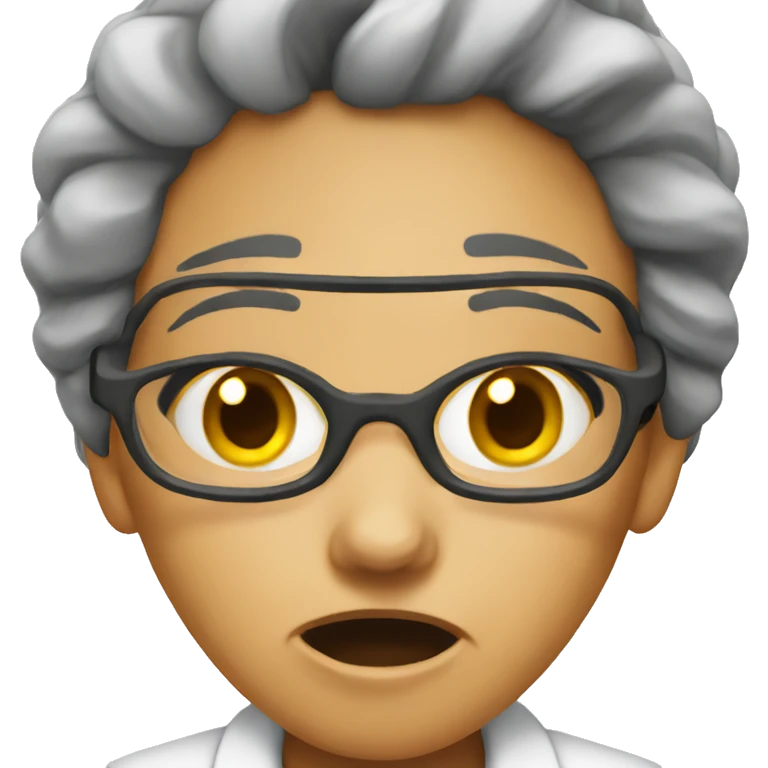 Female scientist enraged  emoji