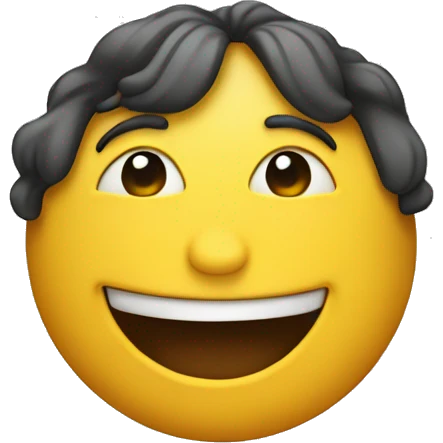 Emoji face smiling  and crayinig emoji