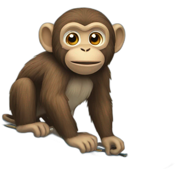 monkey ski emoji