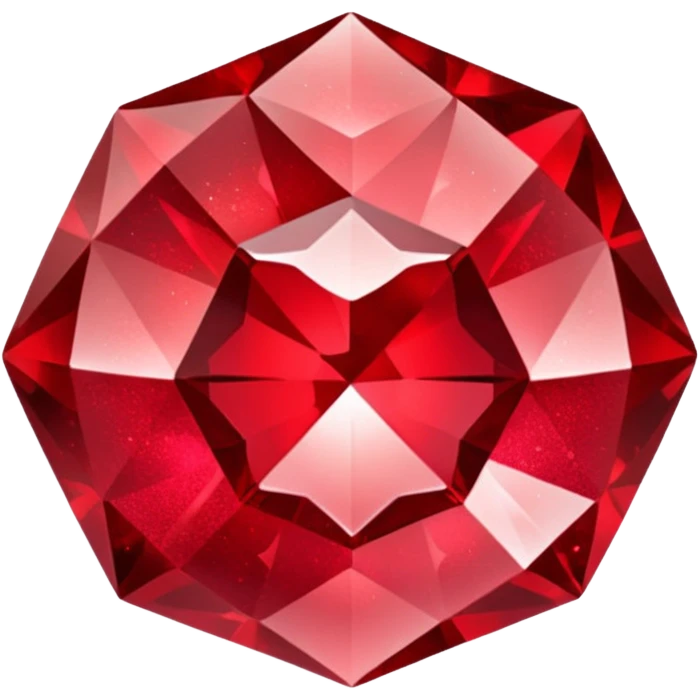 red glitter crystal emoji