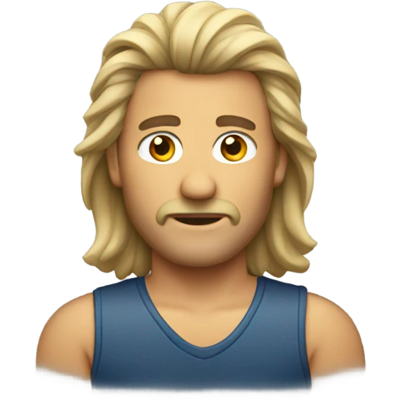 Man with a mullet emoji