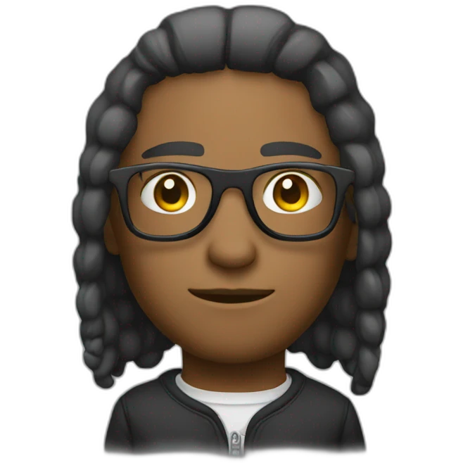 Thug glasses on emoji emoji