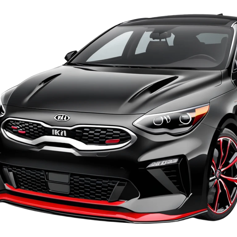 Black Kia Proceed GT Wagen 2021  with red bumper lip  emoji