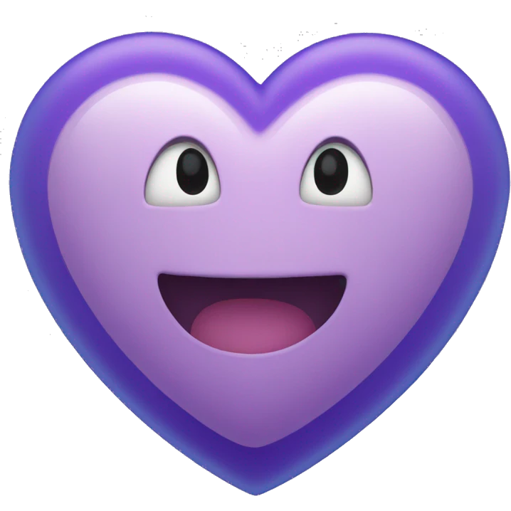Purple and blue heart  emoji