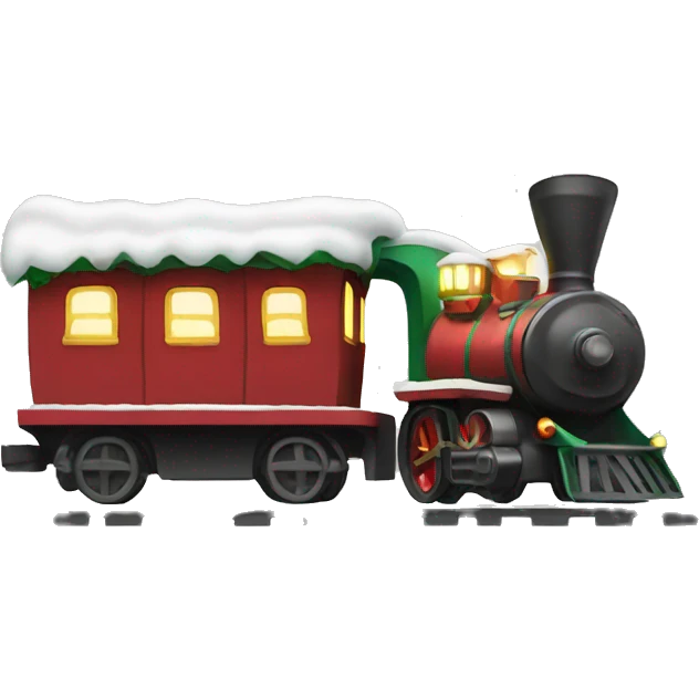 Christmas train emoji