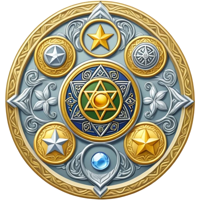  tarot card Three of pentacles emoji