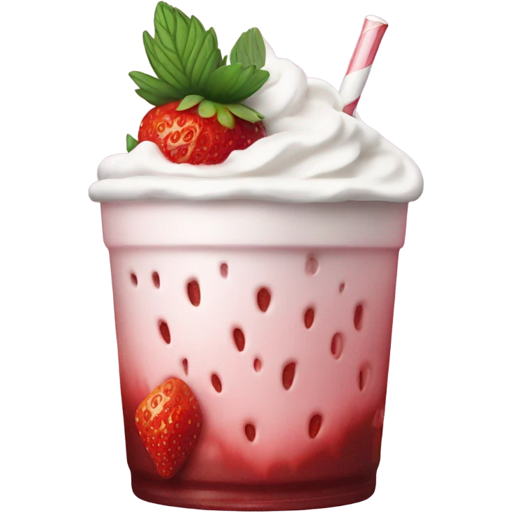Dr Pepper strawberries and cream emoji