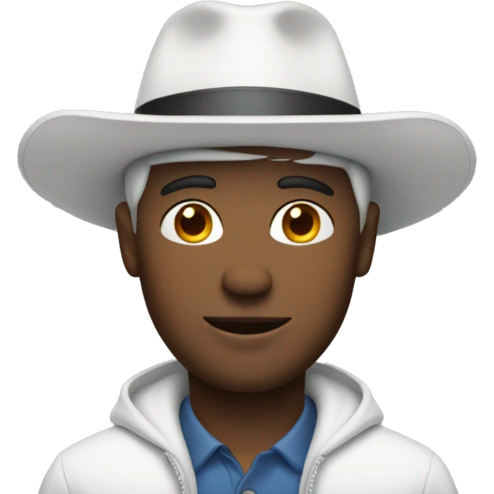 Man with white hat emoji