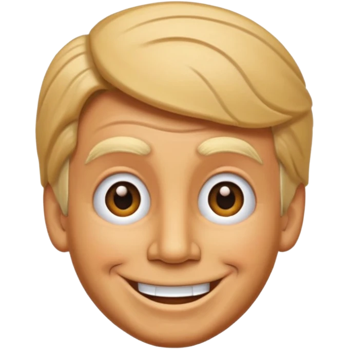 Pinocchio emoji with donald trump hair emoji