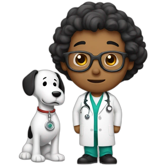 Snoopy doctor emoji