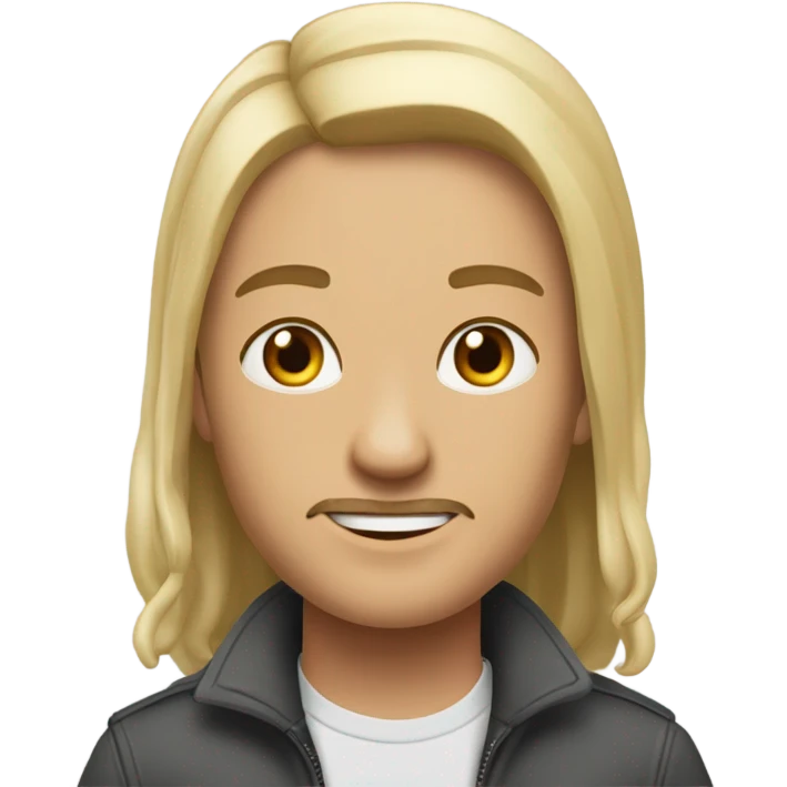 смайлик с высунутым языком, показывающий 🤘 emoji