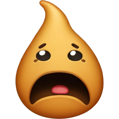 a poop crying emoji