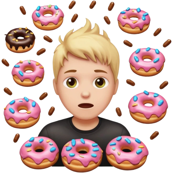 white person exploding doughnuts cats fart death emoji