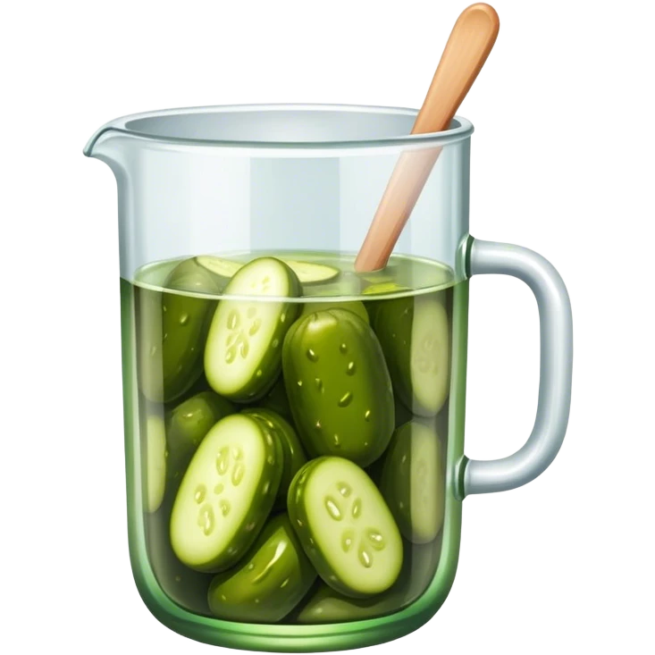 Cup with pickle  emoji