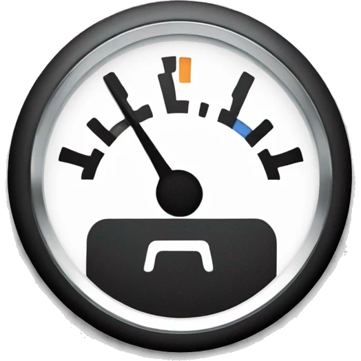 half fuel gauge emoji