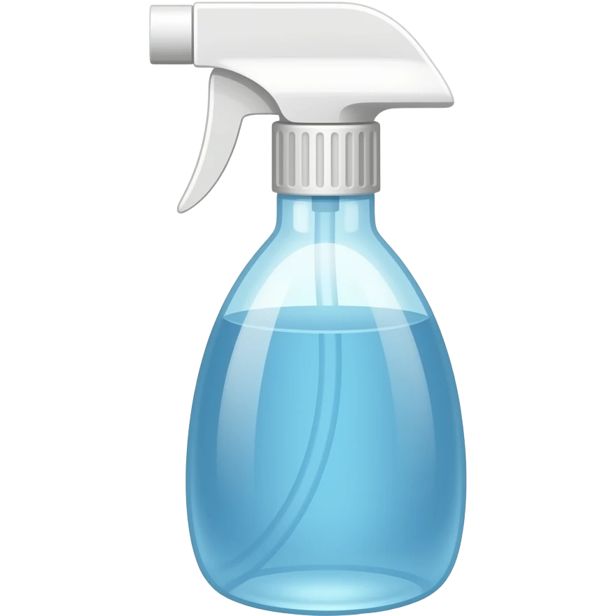 Spray bottle spraying water emoji