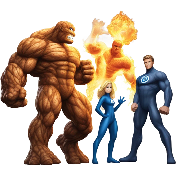 fantastic four team up together emoji