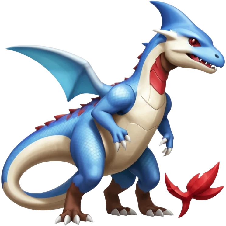 Shiny Koraidon-Latios-Marowak-Gabite-Fakémon-hybrid-creature (full body)  emoji