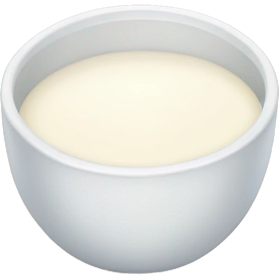 Bowl of milk emoji