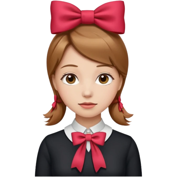 women with neckBow. emoji